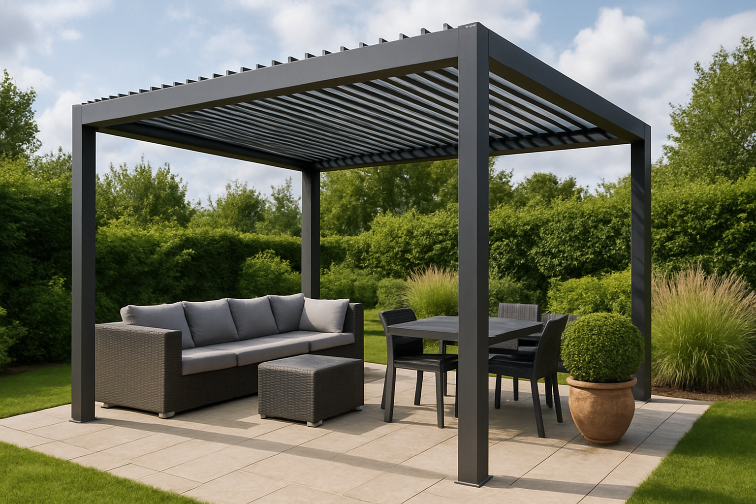 Pergola z lamel